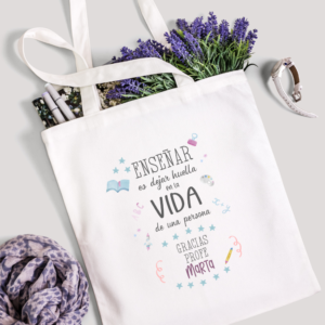 Bolsa tote bag "enseñar"