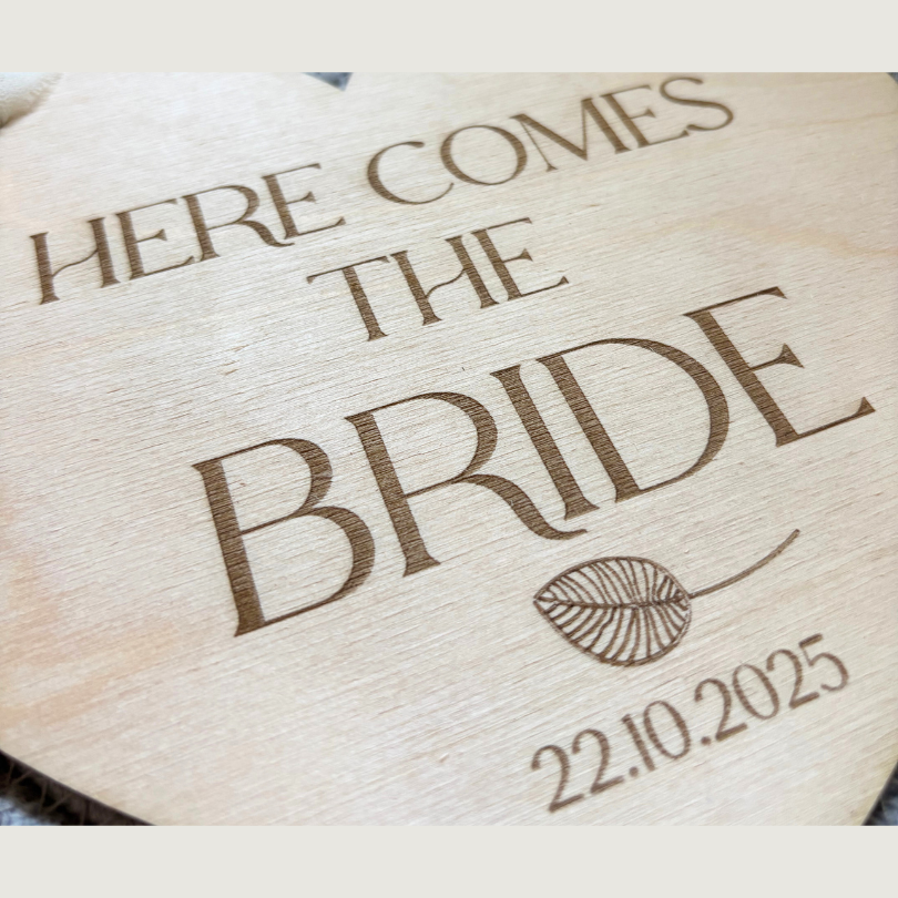 Cartel corazón para pajes boda - Con frase personalizable - Imagen 9