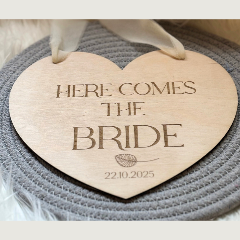Cartel corazón para pajes boda - Con frase personalizable - Imagen 8