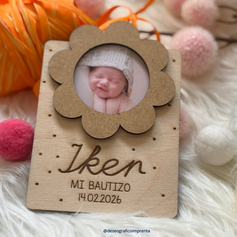 Mini marco personalizado Bautizo - Imagen 3