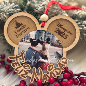 Adorno Navidad Personalizado Viaje Disney