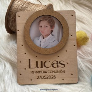 Mini marco madera personalizado Comunión (+modelos)