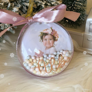 Adorno personalizado con fotografía para árbol de Navidad